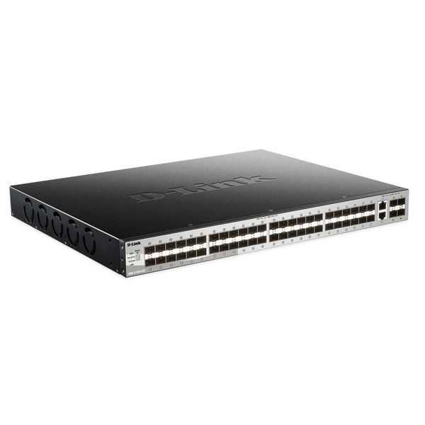 D-Link DGS-3130-54S Administreret L3 Sort, Grå