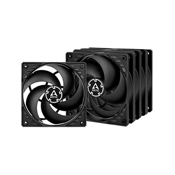 ARCTIC P12 PWM PST Value Pack Кутия на компютър Вентилатор 12 см Черен