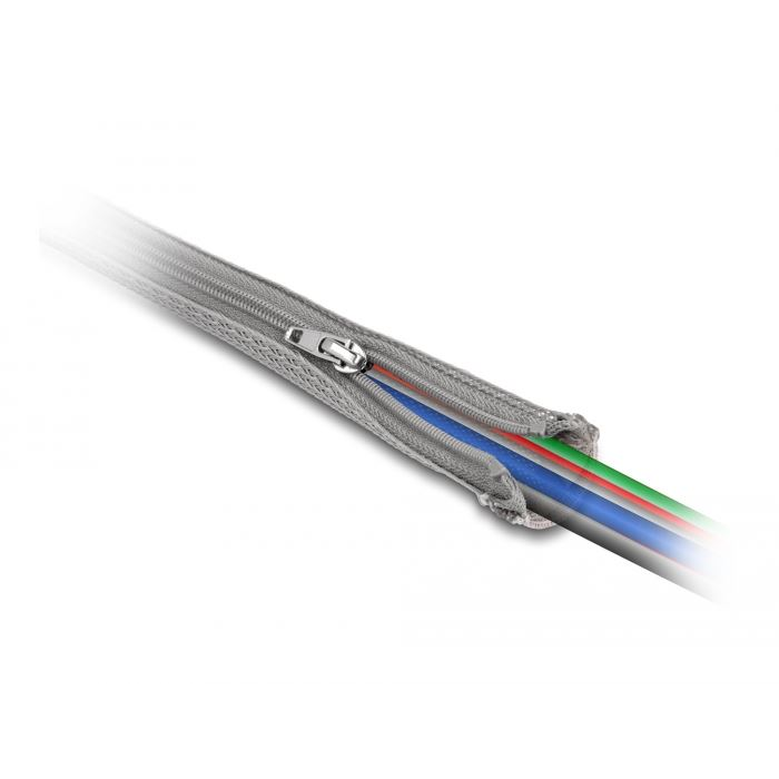 Delock cipzáras kábelkötegelő 1mx30mm szürke (20825) (delock20825)