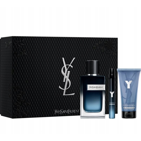 Set De Perfume Para Hombres Ysl Y - 3 Piezas - 100ml Edp Spray