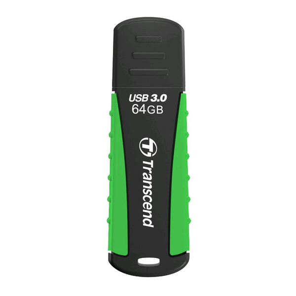 USB памет Transcend JetFlash 810, черен/зелен, 64GB, USB 3.0