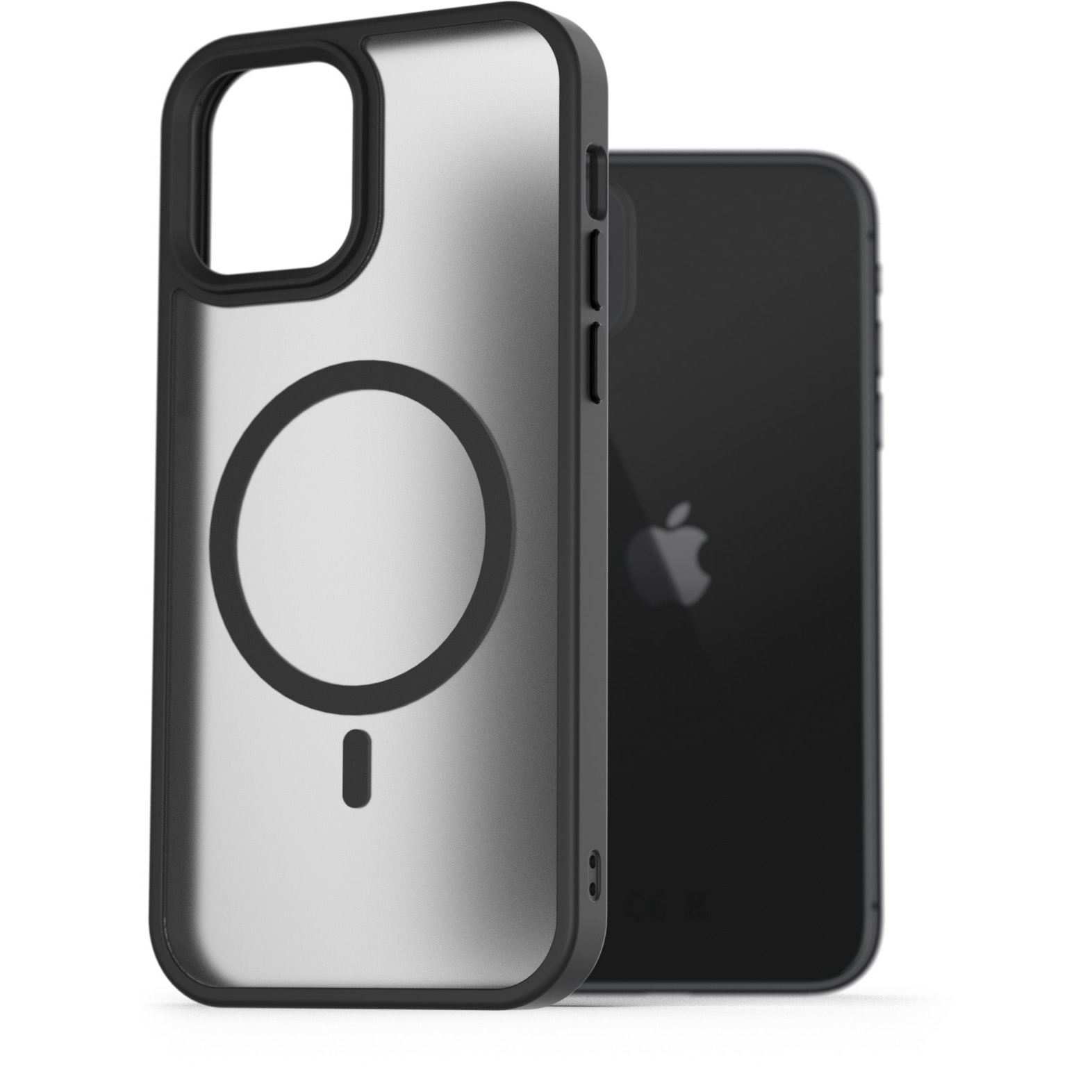 AlzaGuard Matte iPhone 11 Magsafe fekete tok (AGD-PCMM55B)