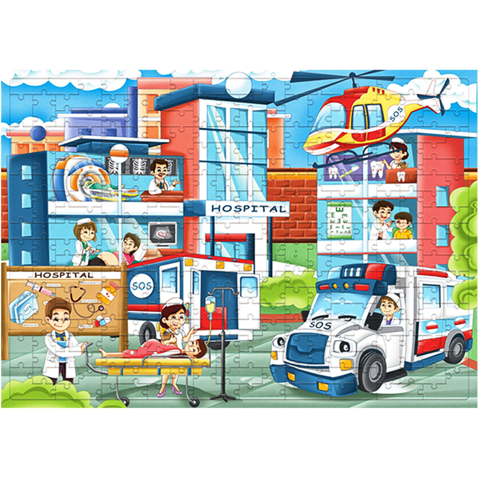 Aga4Kids Gyermek kirakó, kórház 172 darab (MR1466)