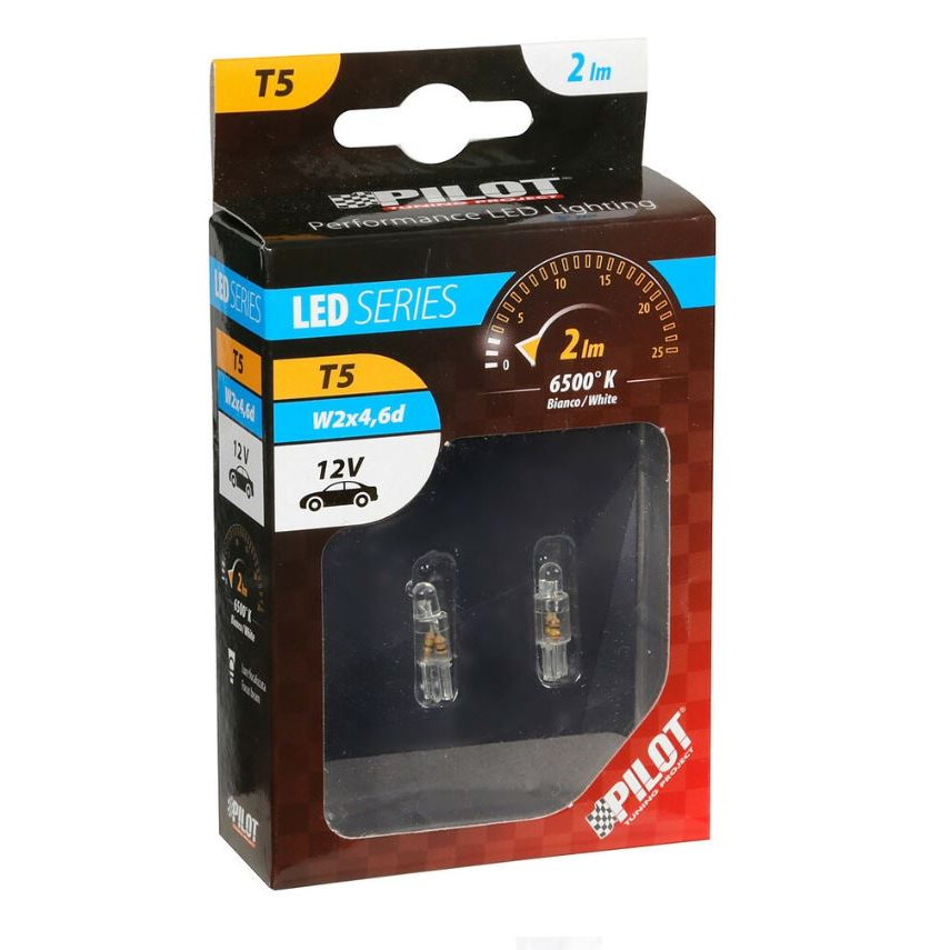 Lampa 12V T5 LED dióda, fehér színű (0158414) (LA0158414)