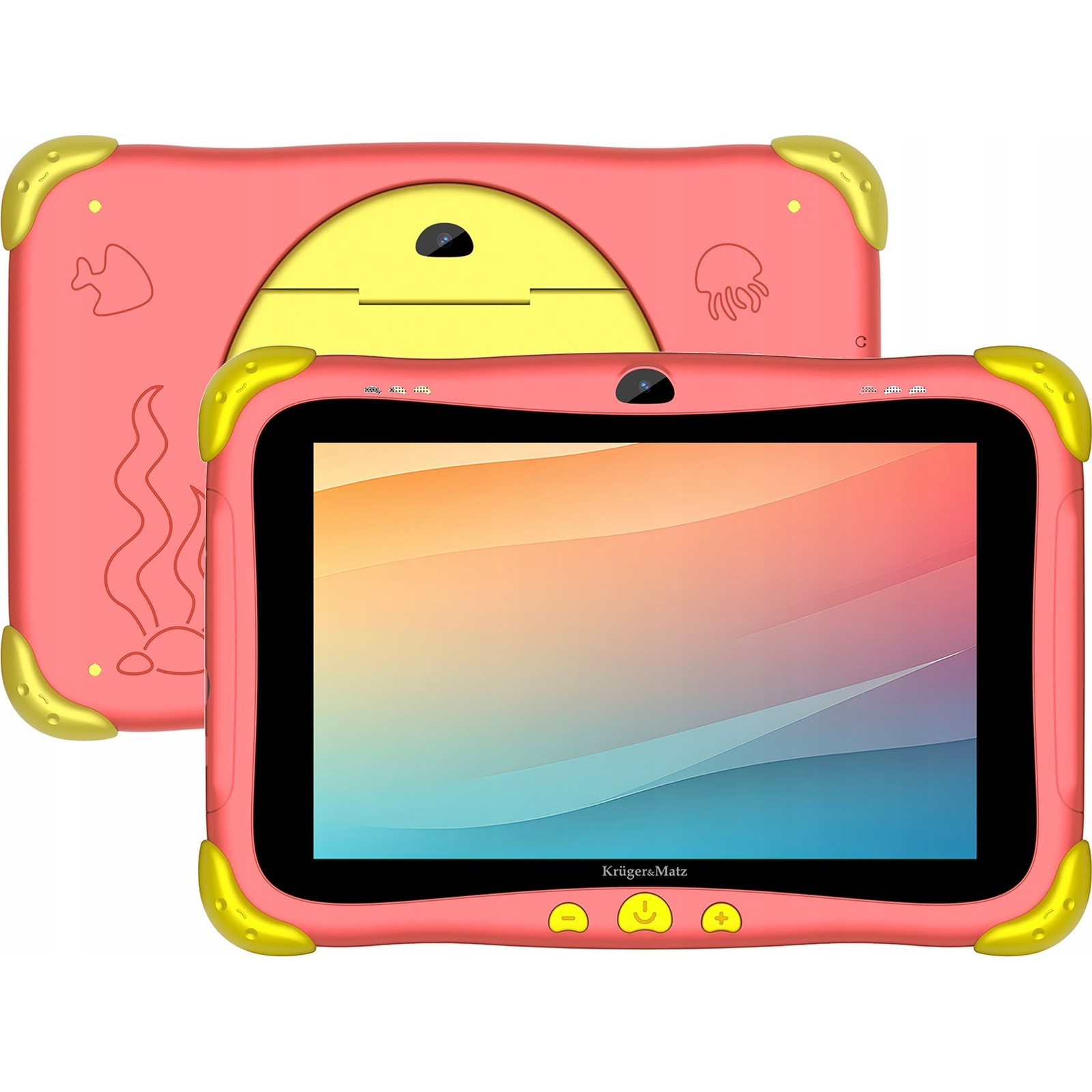 Kruger&Matz FUN 808 Gyermek Tablet 8" Android 13 3GB RAM 32GB Piros (KM0808-R)
