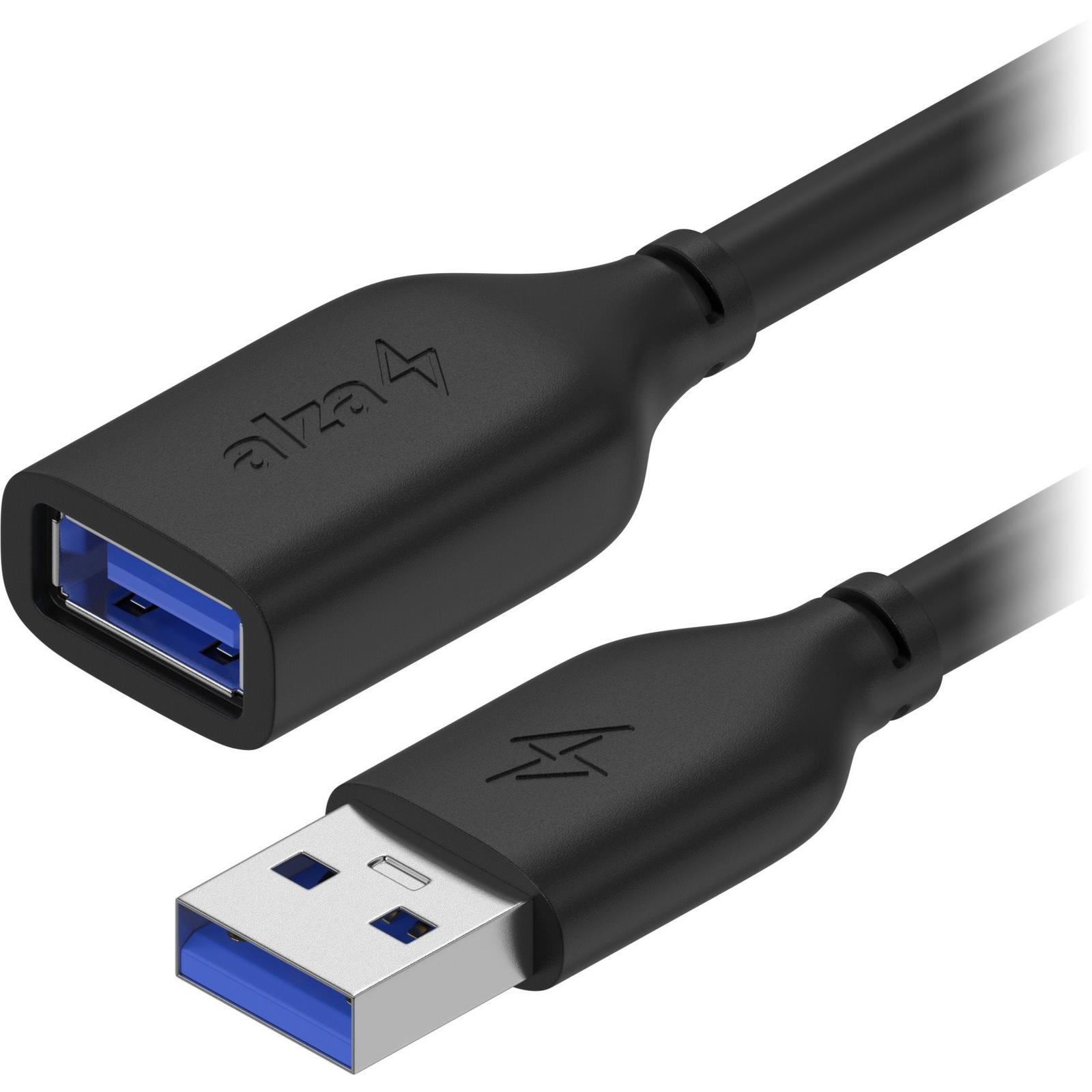 AlzaPower Core USB-A (M) to USB-A (F) 3.0, 2m, fekete (APW-CBAMAF320B)