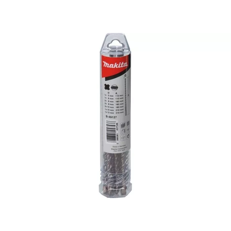 Makita B-49127 SDS-VPLUS Fúrószár készlet (10db/csomag) (B-49127)