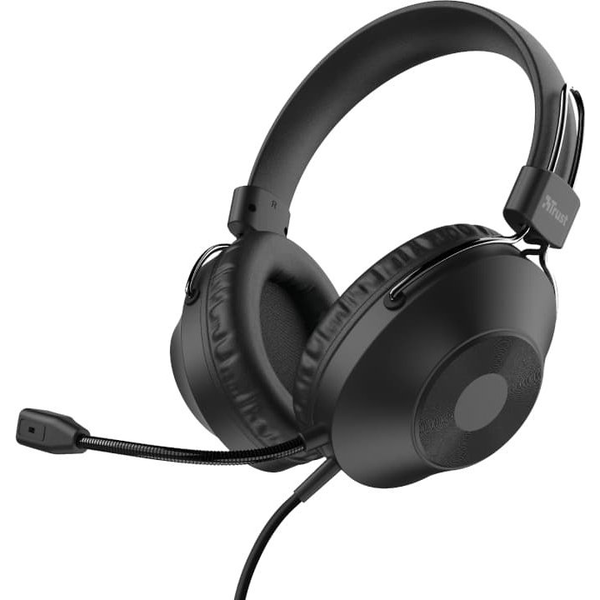 Trust HS-250 Headset Ledningsført Opkald/musik Sort