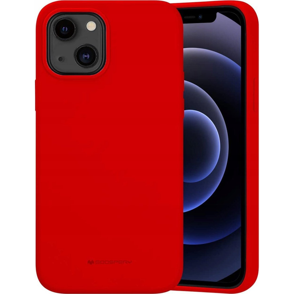 Силиконов кейс Goospery за Apple iPhone 14 Червен