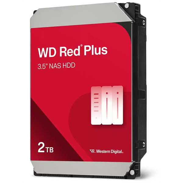 Western Digital 3,5" 2000GB belső SATAIII 5400RPM 256MB RED PLUS WD20EFPX winchester 3 év