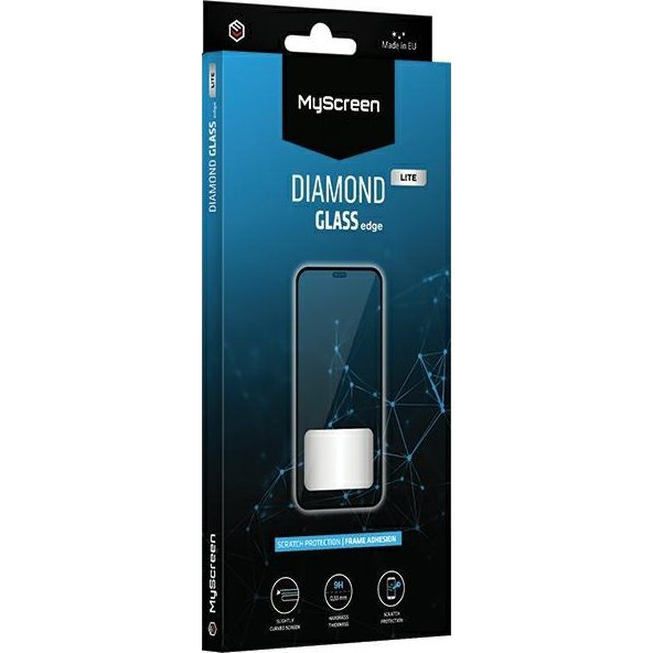 MyScreen DIAMOND GLASS LITE EDGE képernyővédő üveg (2.5D, full glue, 0.33mm, 9H) FEKETE Huawei Nova 10 SE (MD7296 DGLFG)