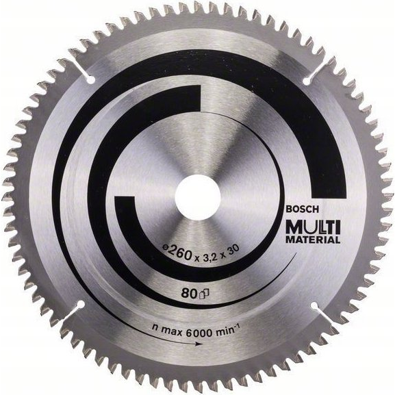 Bosch PRO Multi Material körfűrészlap, 260x3,2x30 mm 80 fog, többféle anyaghoz