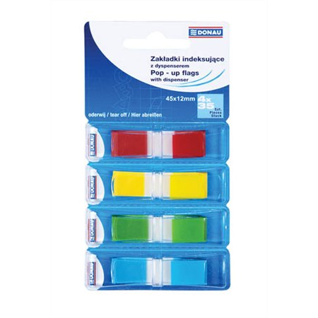 Donau 12x45 mm Jelölőcímke 4x35 lap - Vegyes (7557001PL-99)