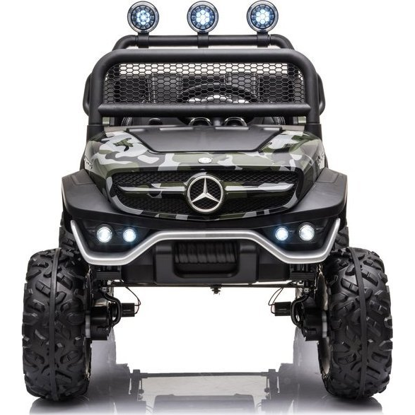 Mercedes Unimog S 12 V Elektromos Kisautó 9348 - 4 db 35 W Motorral, Szülői Távirányítóval, Nyitható Ajtókkal, EVA Kerekekkel, Terep Színű (LEAN-9348)