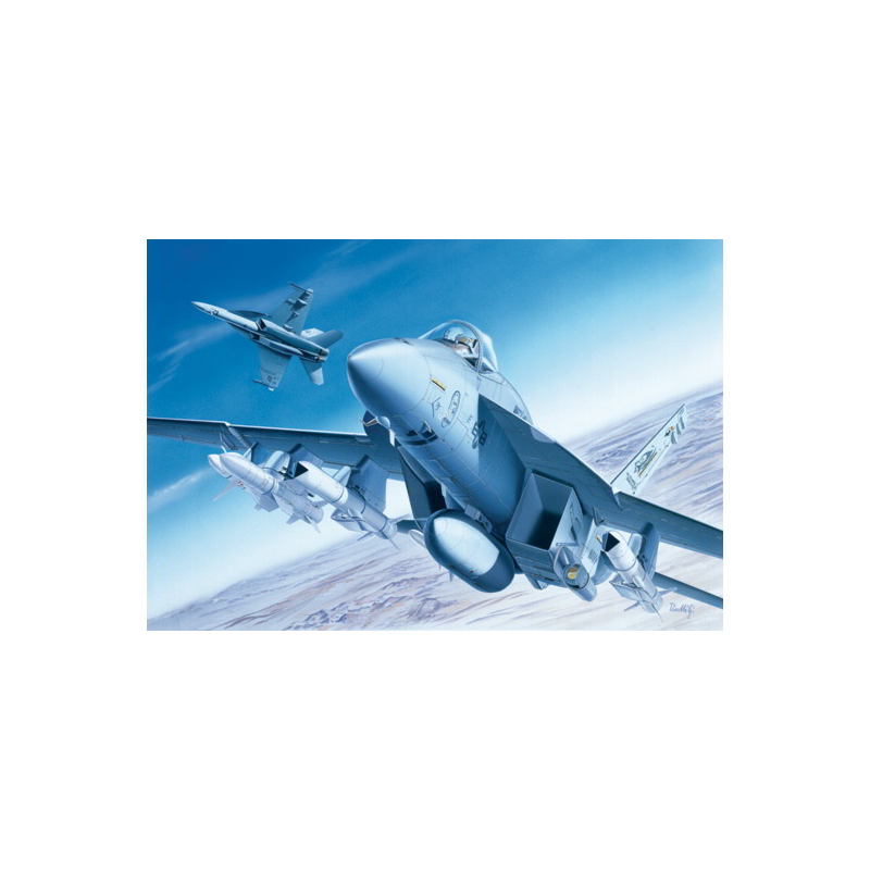 Italeri F/A-18E Super Hornet repülőgép műanyag modell (1:72) (MI-083)