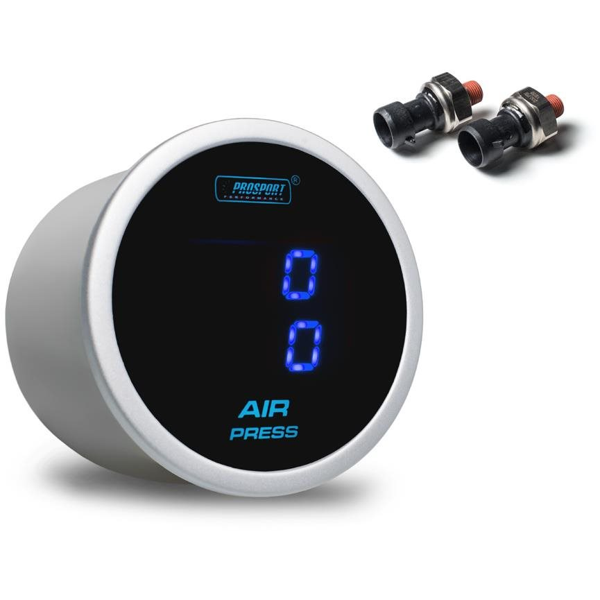 Prosport Performance Dual Series ébresztőóra, kék színű háttérvilágítás, légnyomás mért értékkel (PSEDAPLCD-BL-BAR)