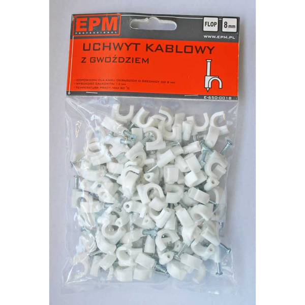 EPM Uchwyt kablowy FLOP FO-8 100 sztuk (E-650-0018)