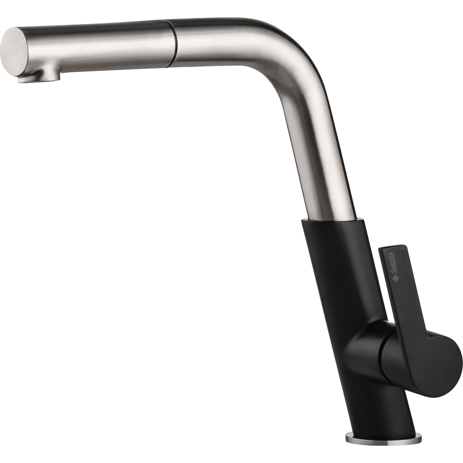 DEANTE BQS_B730 Silia mosogató csaptelep kihúzható fejjel acél-fekete (BQS_B730)