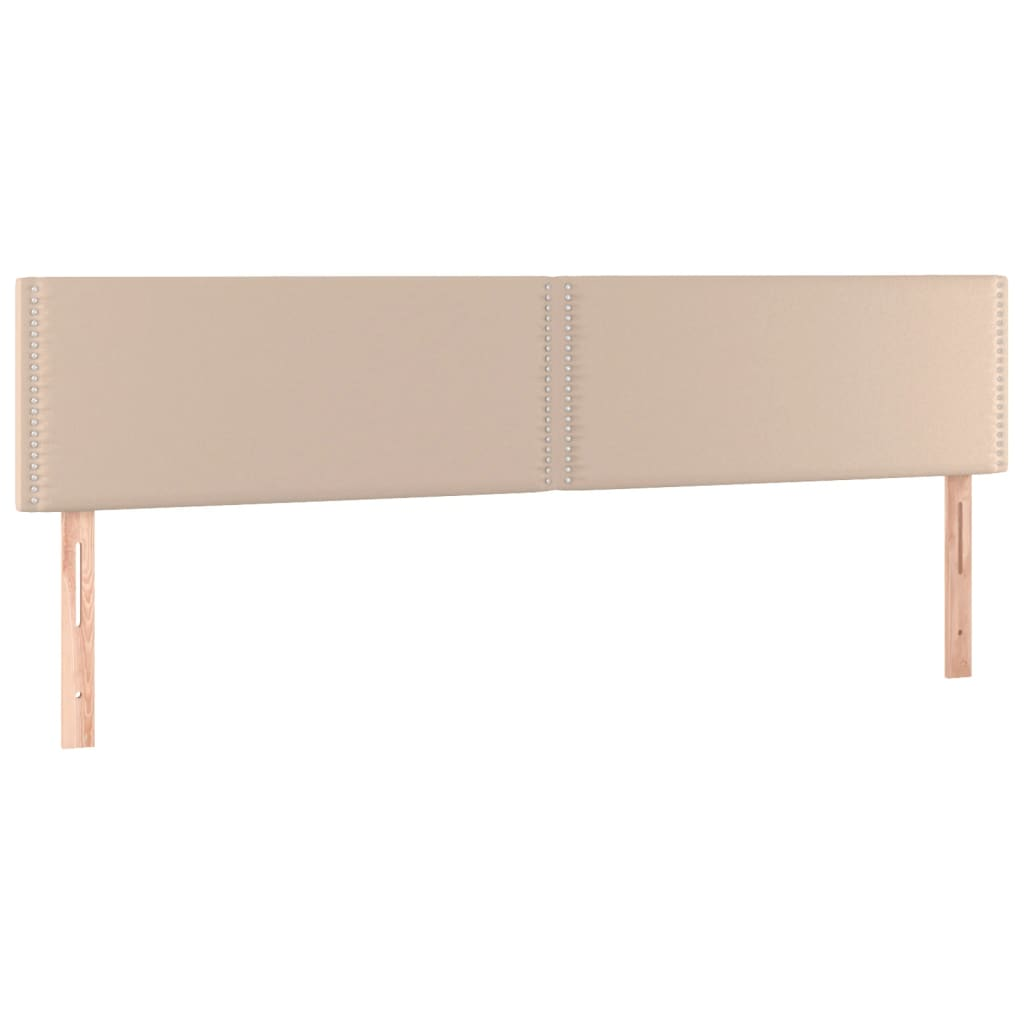 2 db cappuccino színű műbőr fejtámla 90 x 5 x 78/88 cm (345977)