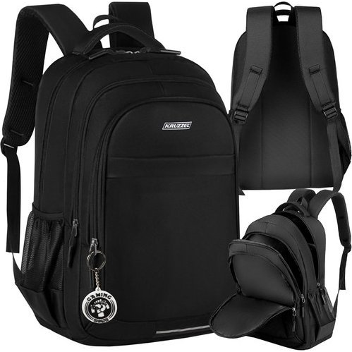 Kruzzel 24524 Iskolai hátizsák, 22 l, fekete (5900779952959)