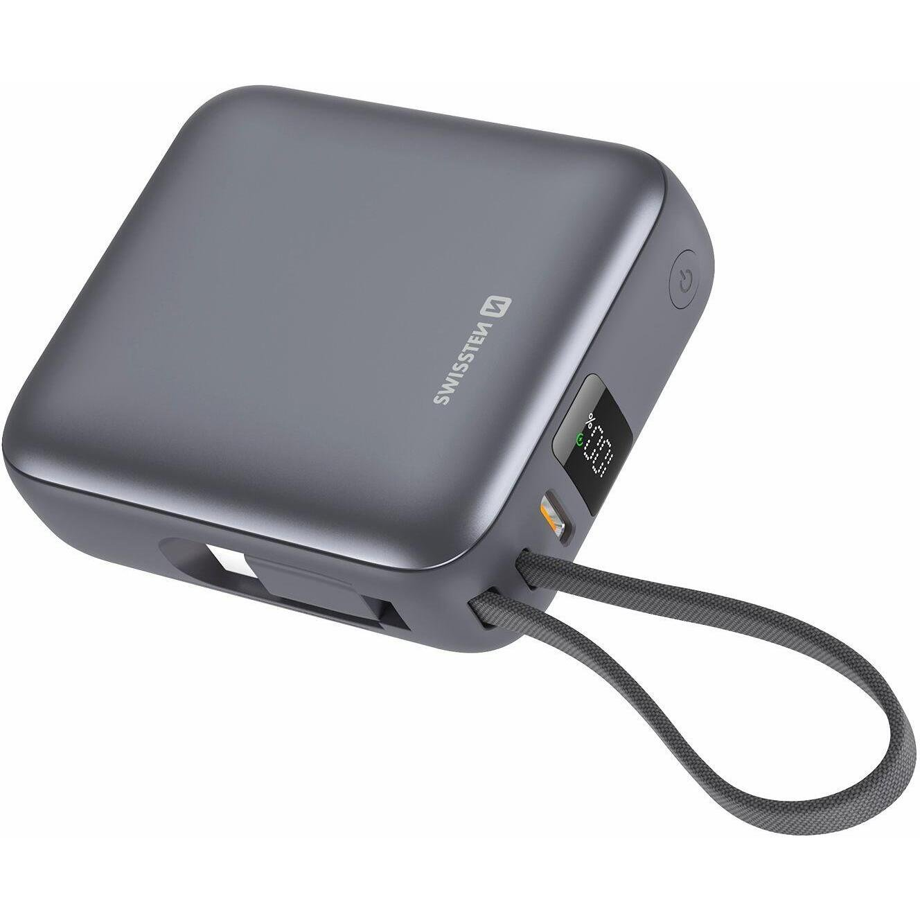 Външна батерия Swissten SPACE 10 000 mAh, сребриста