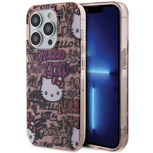 Hello Kitty IML Tags Graffiti iPhone 14 Pro Max telefon tok - Pink (HKHCP14XHDGPTP)
