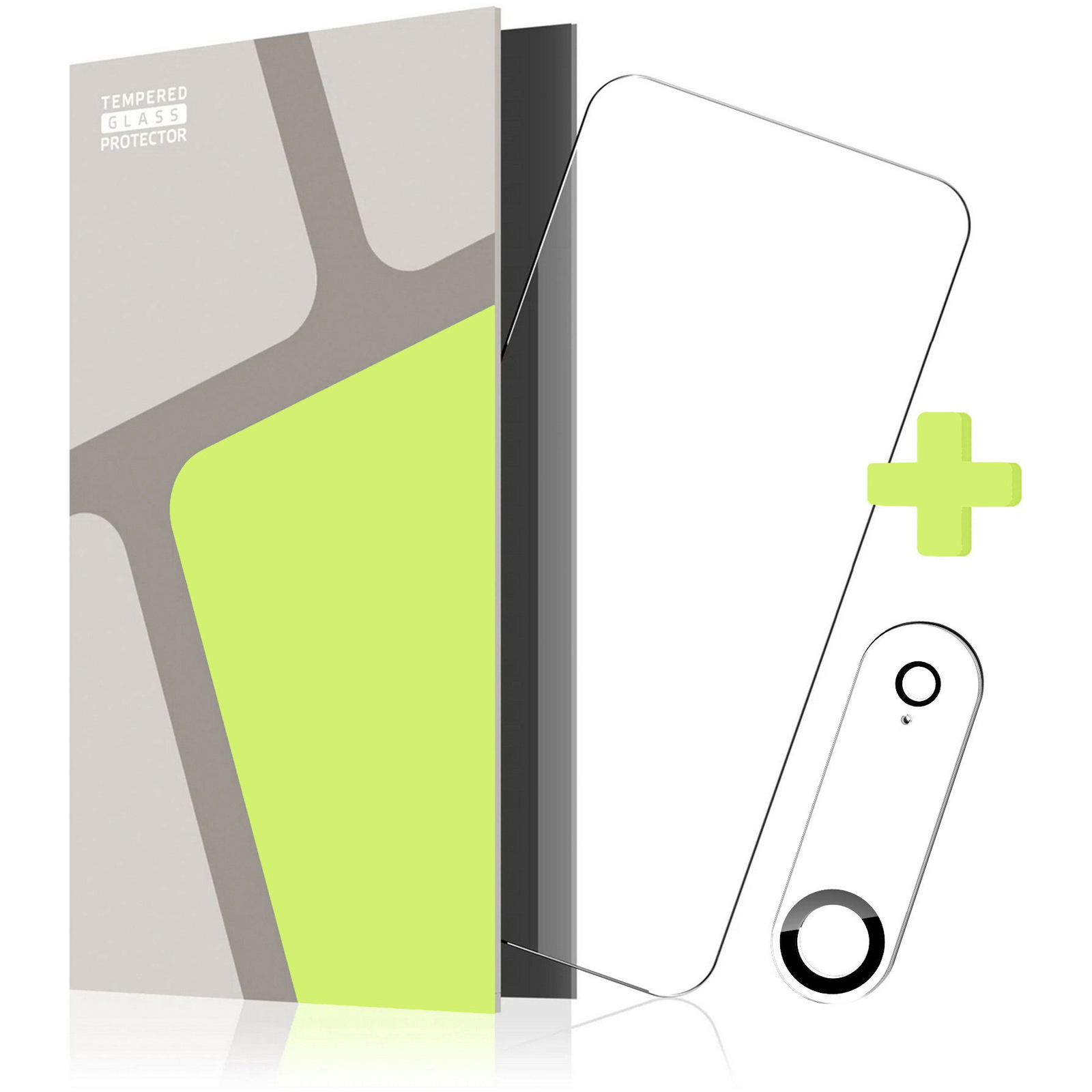 Tempered Glass Protector for iPhone Air + camera glass (CaseFriendly) (TGP-IP17A-BL)