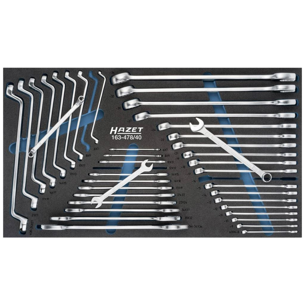 Hazet 163-478/40 racsnis csavarkulcs készlet, 40 részes (163-478/40)