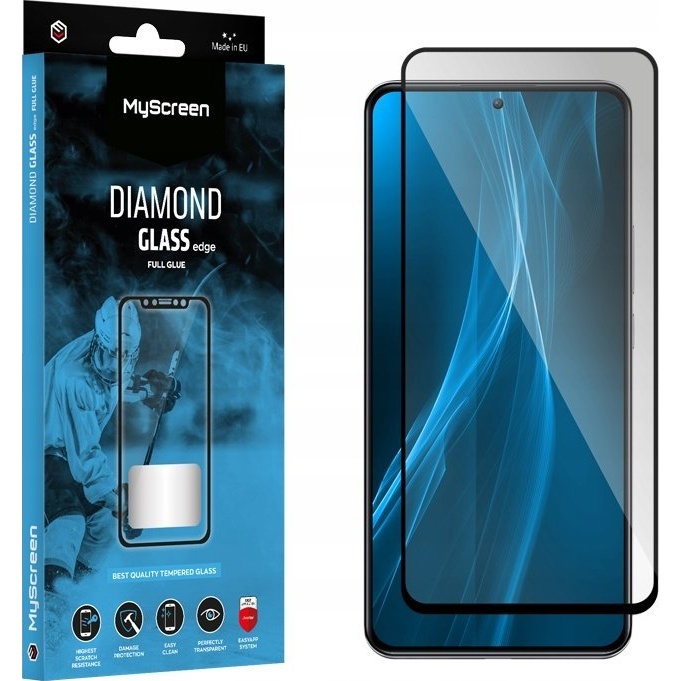My Diamond Glass Edge Edzett Üveg Kijelzővédő Fekete Szegéllyel Motorola Edge 50 Neo ( )