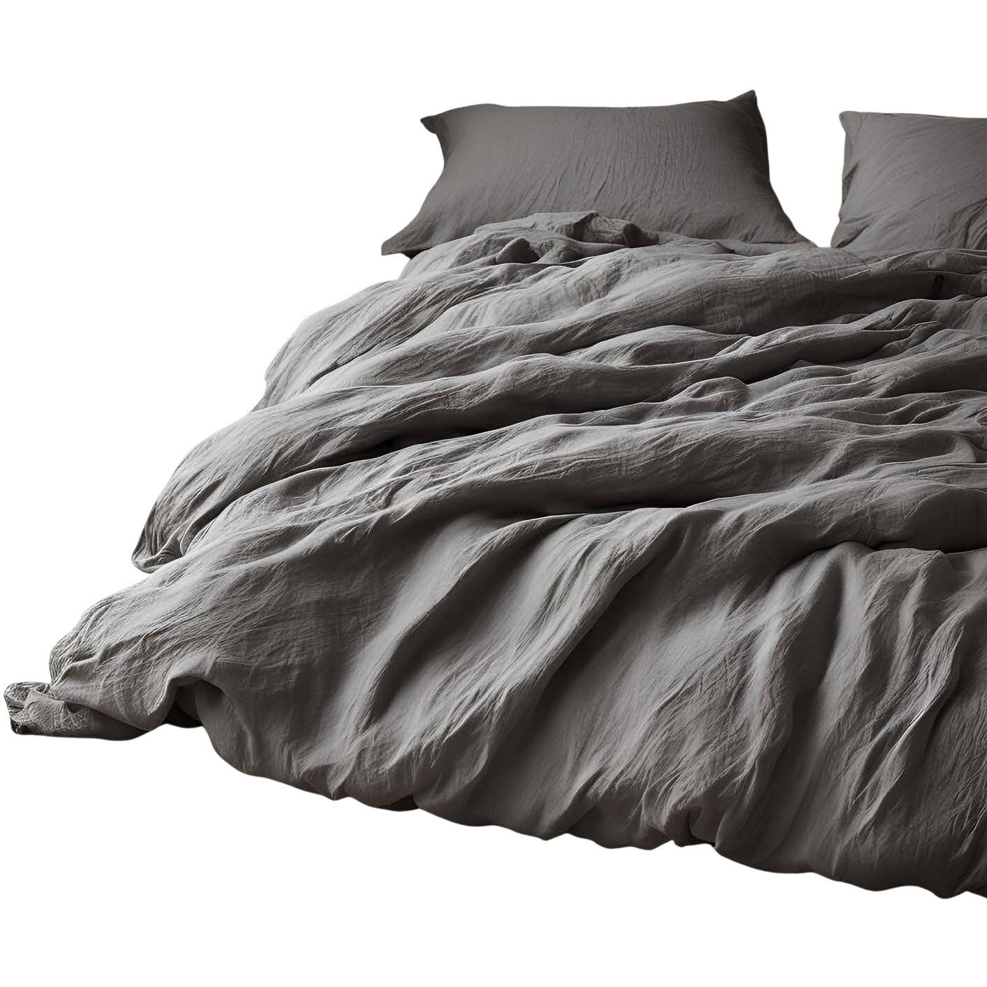 Dadka Povlečení mušelín 140 × 200, 70 × 90 cm šedé (8595085971830)