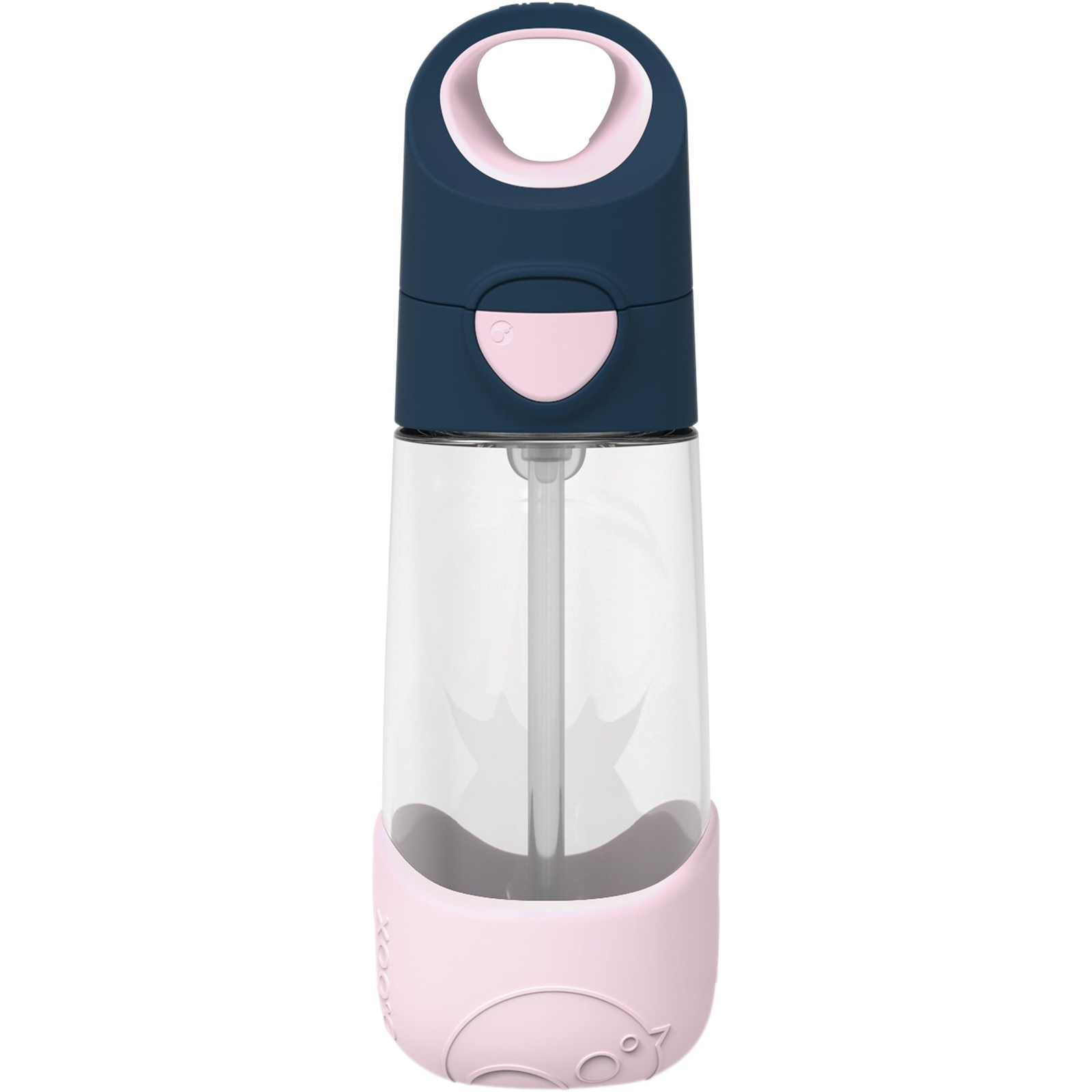 B.Box kulacs szívószállal 450ml sötétkék-rózsaszín (9353965004455) (9353965004455)