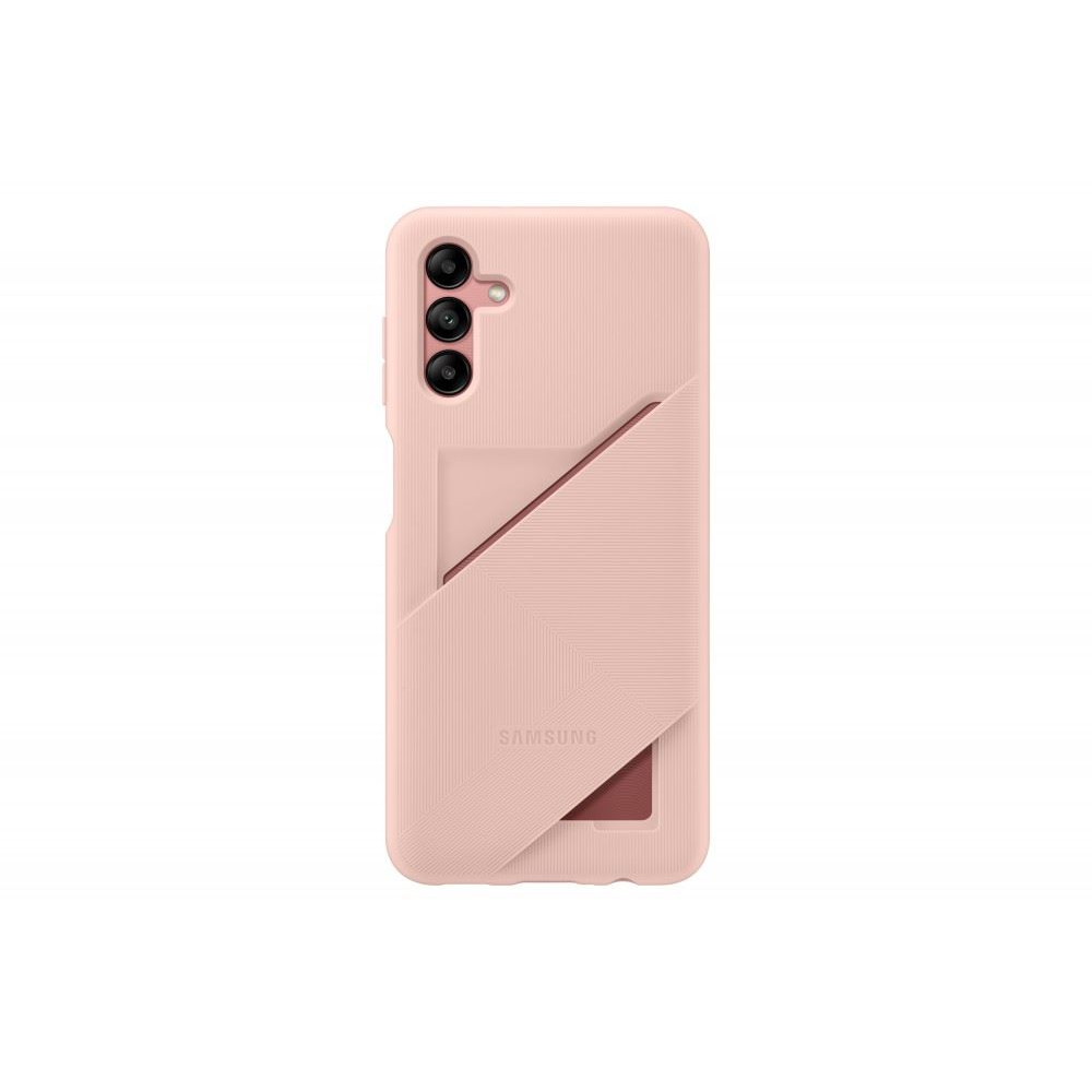 Samsung Galaxy A04s kártyatartós hátlap tok púder (OSAM-EF-OA047TZEG) (OSAM-EF-OA047TZEG)