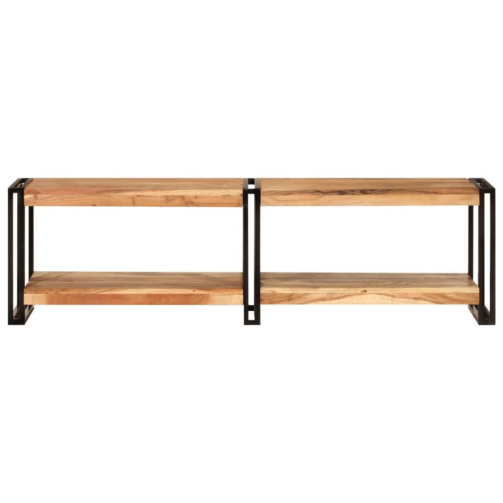 tömör akácfa TV szekrény 140 x 30 x 40 cm (356172)