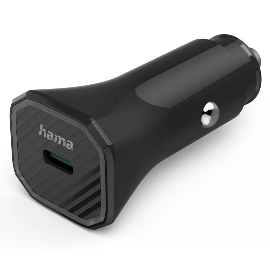 Hama Eco USB-C Autós töltő - Fekete (25W) (187279)