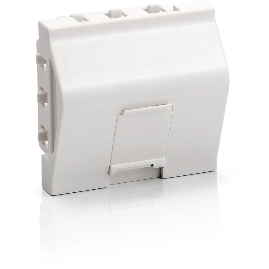 Equip Unterputzdose Einsatz French 1 Keystone 45x45 RAL9010 Polybeutel (761311)