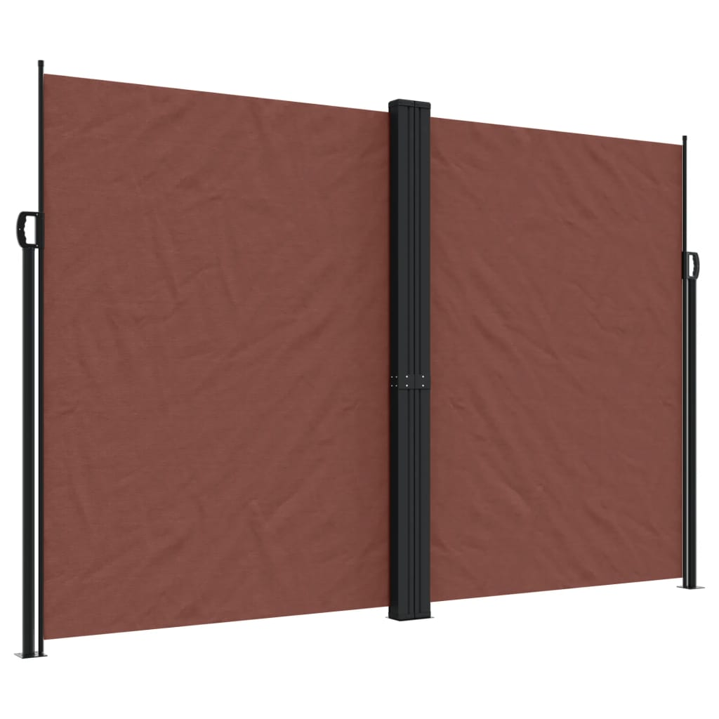 barna behúzható oldalsó napellenző 220 x 1000 cm (4004779)