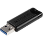 Verbatim PinStripe USB флаш памет 32 GB USB Тип-A 3.2 Gen 1 (3.1 Gen 1) Черен