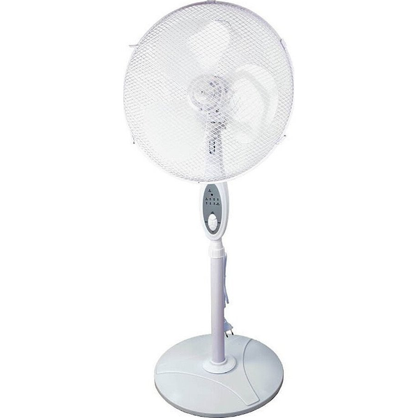 Dedra DA-1611 Álló Ventillátor - 40 W, 41 cm, 3 Sebességes, 7.5 óra Időkapcsoló, Fehér
