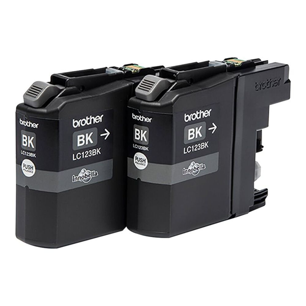 Brother LC-123BKBP2DR cartușe cu cerneală 2 buc. Original Negru