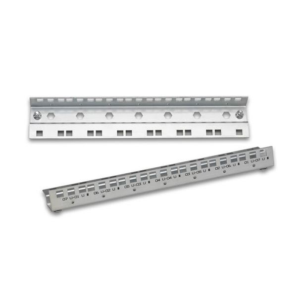 Lande 12U horganyozott raszter-sín (LN-PRF-CMD-12UD-ZN) (LN-PRF-CMD-12UD-ZN)
