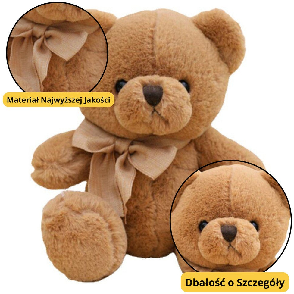 Plüss Kabalafigura Ölelhető Nagy Mackó Kártyajátékkal Barna 40 cm (21916)