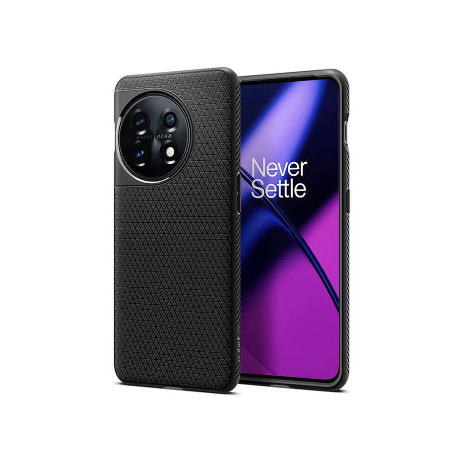 OnePlus 11 5G ütésálló hátlap - Spigen Liquid Air - fekete (SP0216)