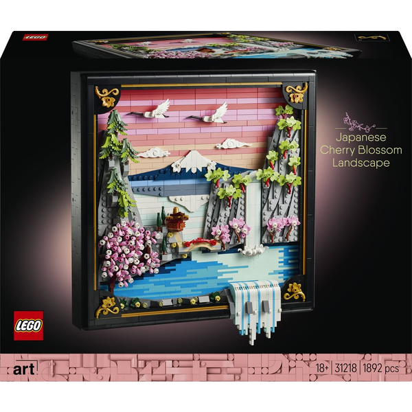 LEGO ART Japoński krajobraz z kwitnącą wiśnią (31218)