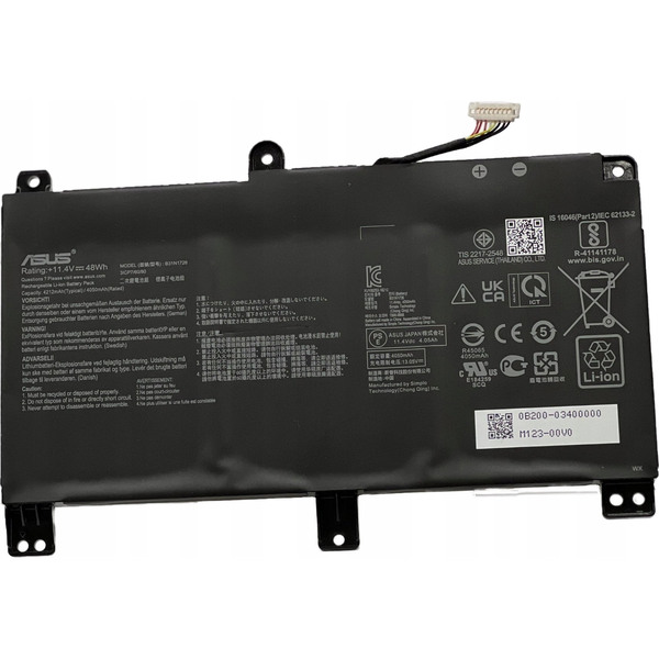ASUS 0B200-03400000 laptop alkatrész Akkumulátor