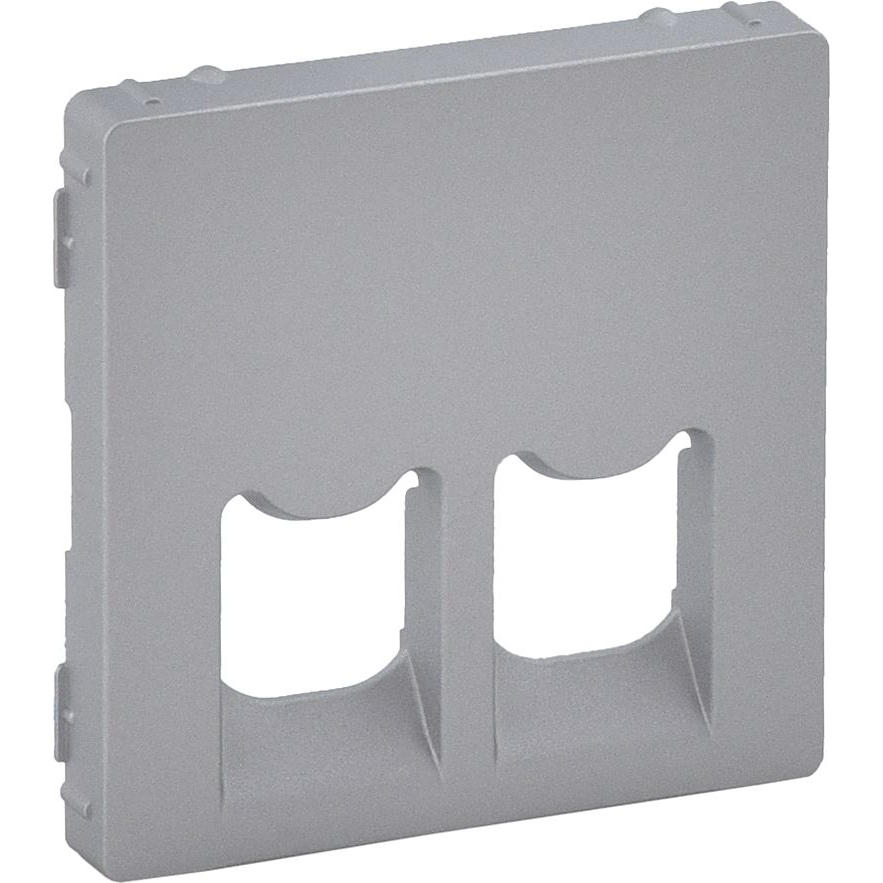 Legrand 755422 kryt na zásuvku avypínač Hliník