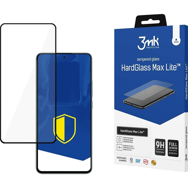 Защитно фолио Xiaomi 13T 5G - 3MK 0.3 mm black frame glass film