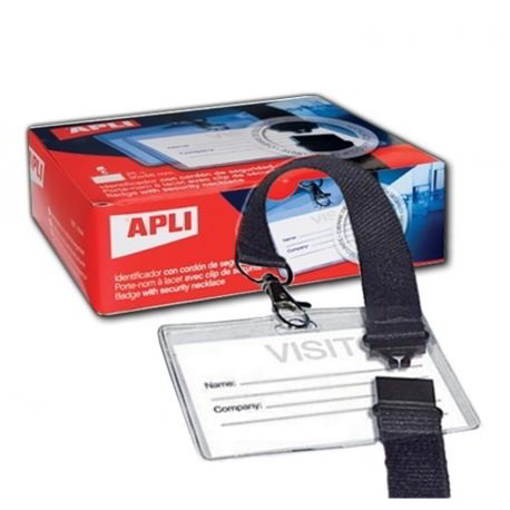 Apli 90 x 56mm Nyakba akasztható névkitűző (25 db) (11744)