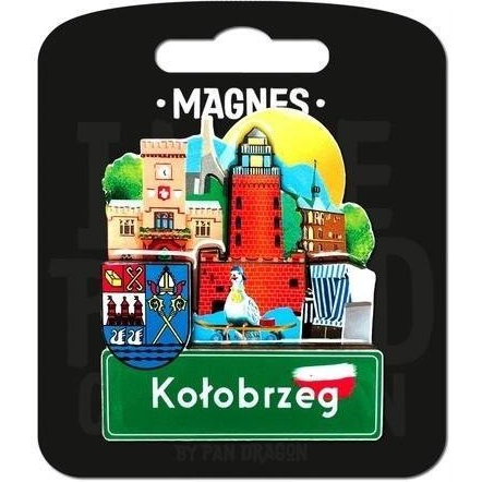 Pan Dragon Magnes I love Poland Kołobrzeg ILP-MAG-C-KOL-20