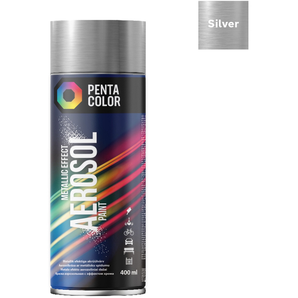  Pentacolor PAINT AERO PENTA METALLIC SILVER 400ML