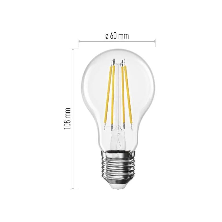 Emos Filament A60 / E27 / 7,8W (75W) / 1060lm meleg fehér LED izzó (ZF5D52) (ZF5D52)